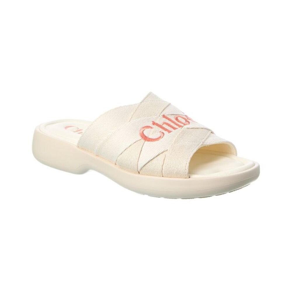 Chloé Poolette Slide, White